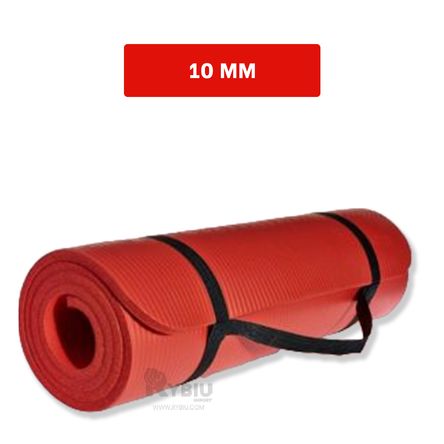 Mat de Ejercicios Confortable en Color Rojo Y+Stickers