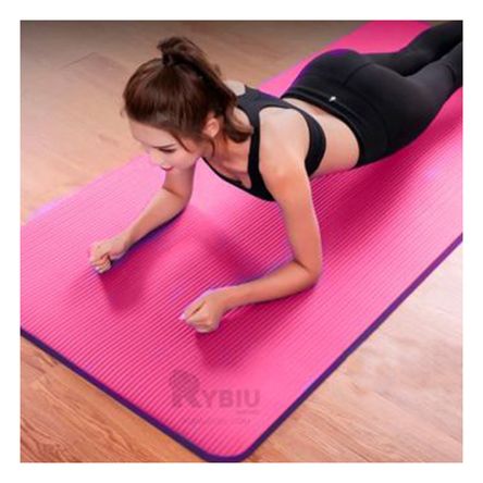 Mat 10mm para Ejercitarse de Goma en Color Rosado