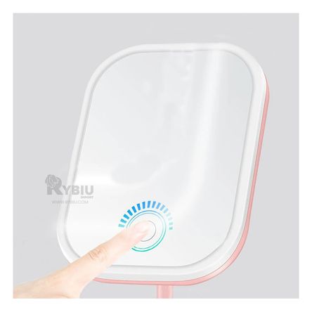 Espejo Diseño Multiangulo Rosado Y+Stickers