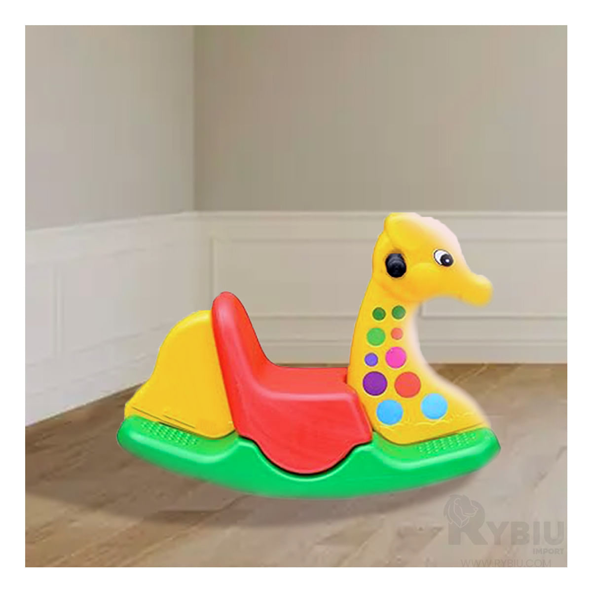 Jirafa Fascinante Mecedora en Multicolor Y+Papel de Regalo