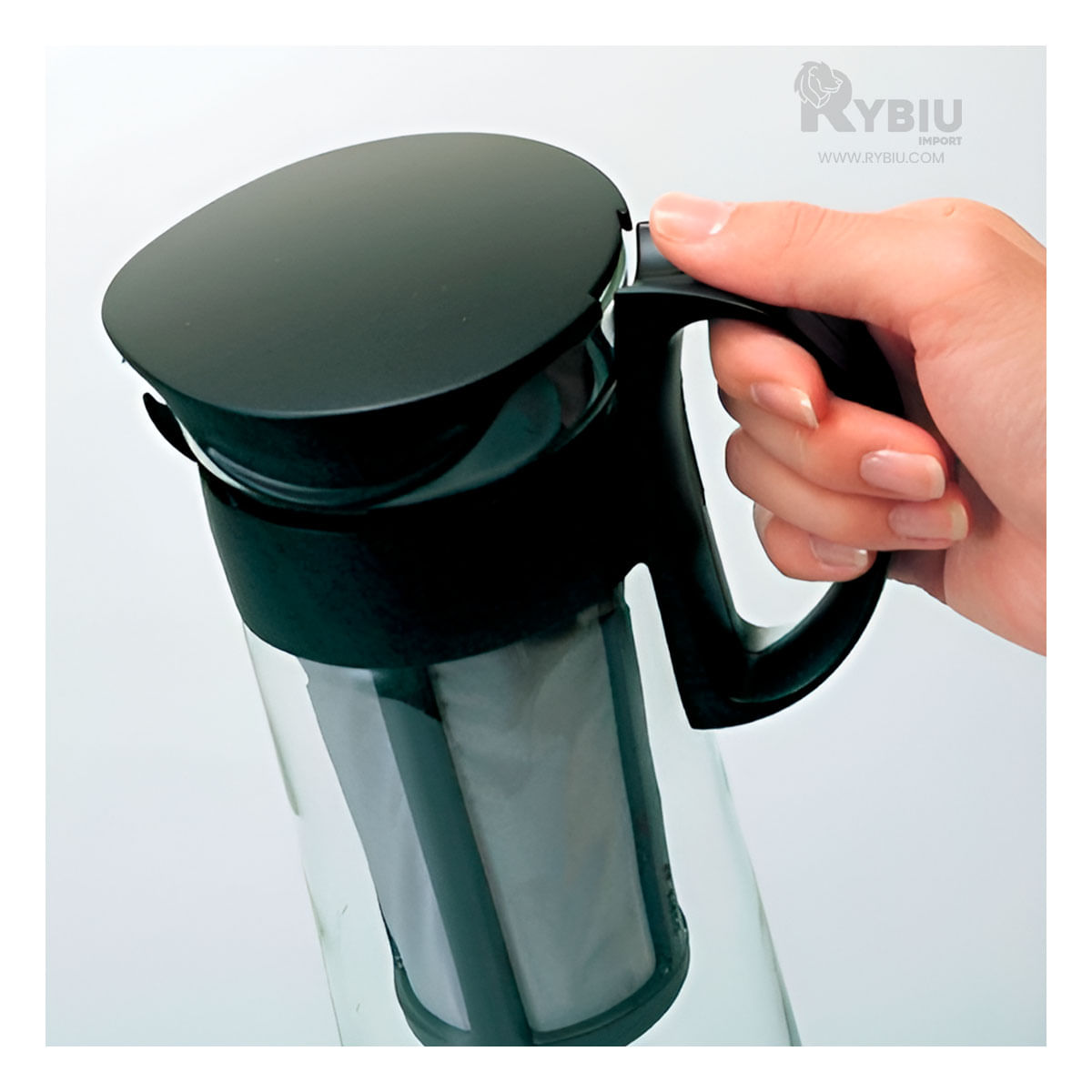 Jarra Multiusos de Tapa Negra Y+Papel de Regalo