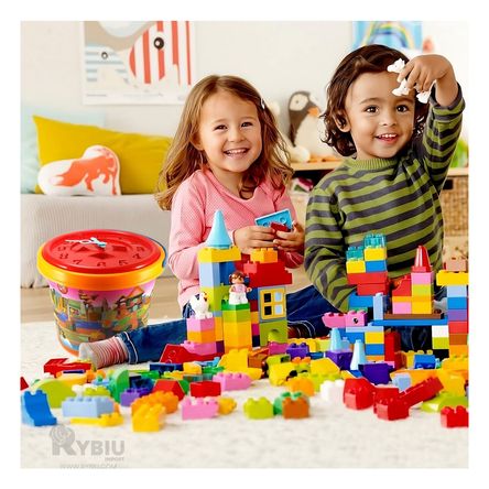 Juego de Bloque Balde 100 Piezas en Multicolor Y+Agendita Juego de Bloque Balde 100 Piezas en Multicolor Y+Agendita