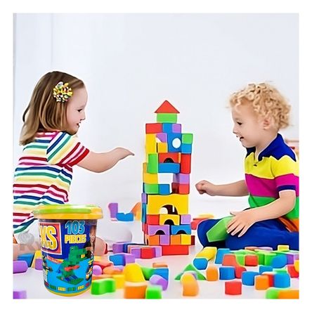 Juego Didactico de Bloques Multicolor Y+Papel de Regalo