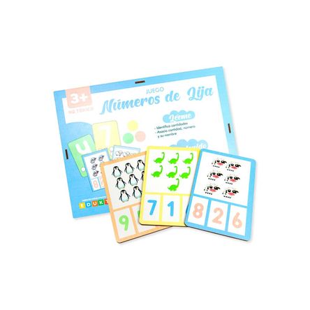 JUEGO NÚMERO DE LIJA MONTESSORI