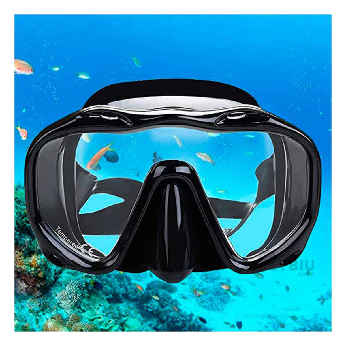 Lente para Visibilidad Bajo el Agua de Negro Y+Stickers