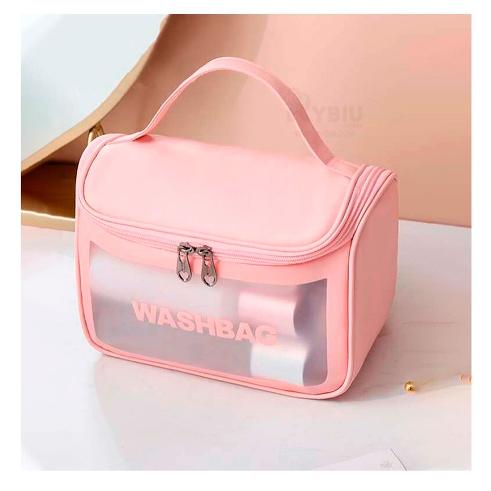 Neceser Impermeable en Rosado Y+Stickers Neceser Impermeable en Rosado Y+Stickers