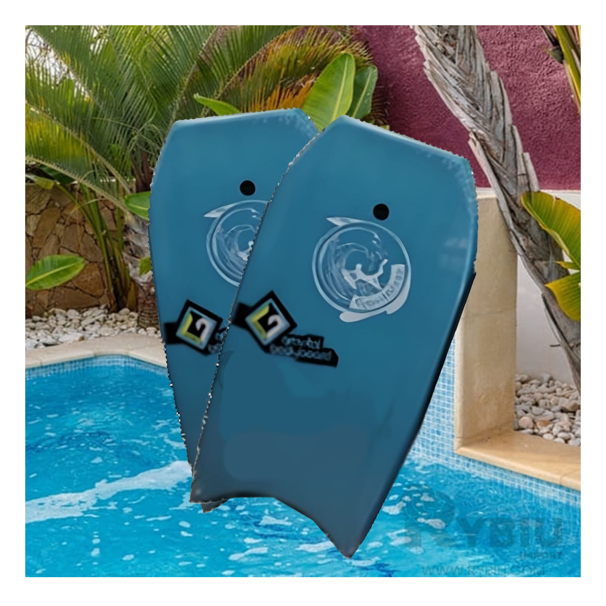 Plancha de Natacion mod.GR-41 Gravital en Celeste