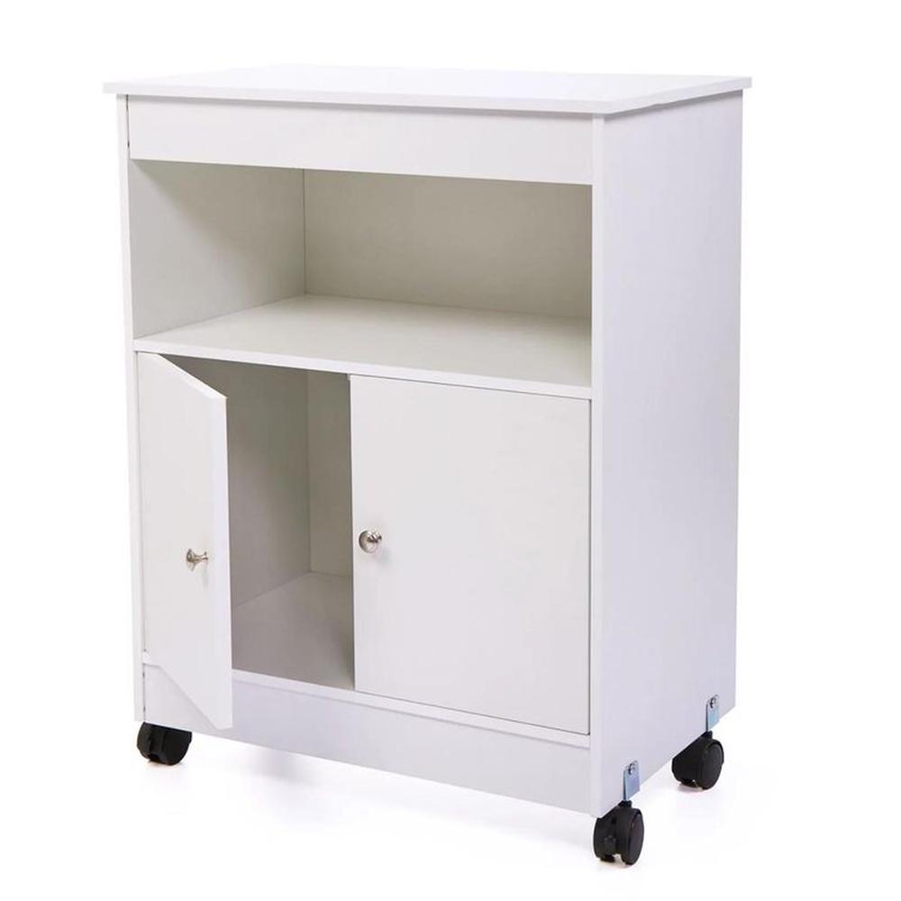 Alacena de Cocina con Ruedas Blanco Alacena de Cocina con Ruedas Blanco