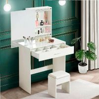 Tocador de Melamina Moderno Blanco 80cm.