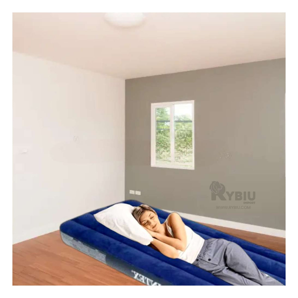 Colchon de Lujo para Descanso Optimo Azul Y+Stickers