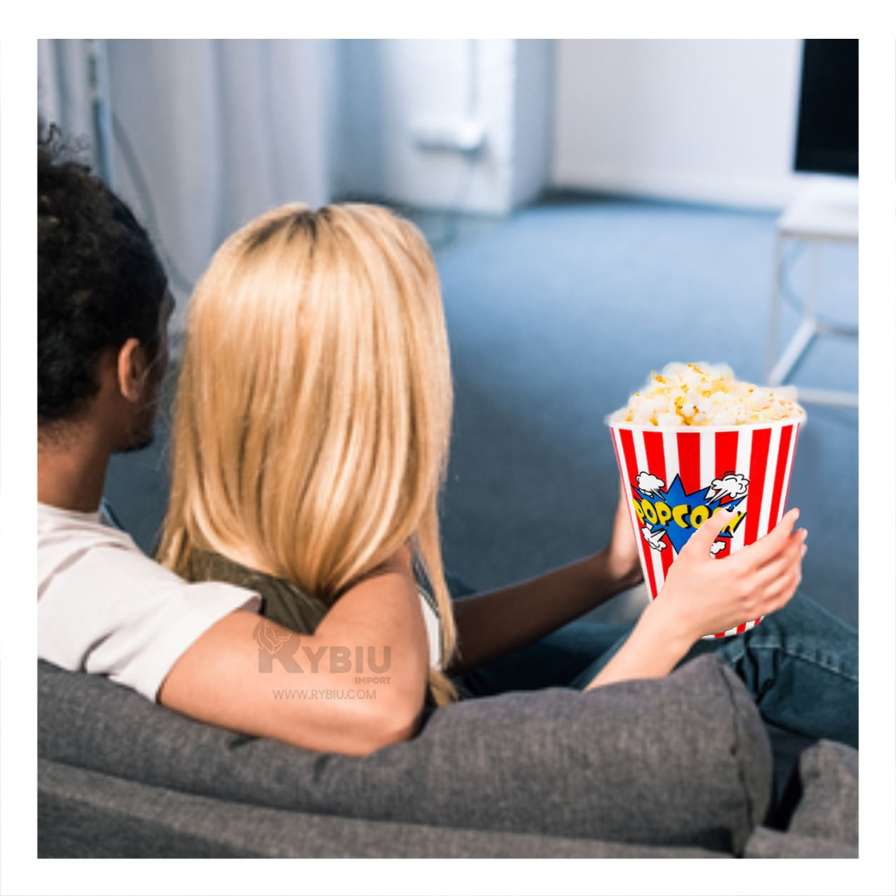 Cubeta vaso Popcorn Delgado - Rojo