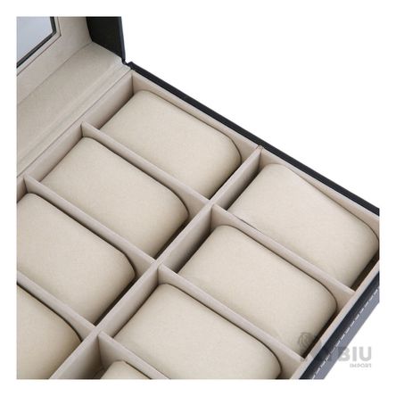 Estuche de Exhibición de Relojes Incluye 12 Ranuras Estuche de Exhibición de Relojes Incluye 12 Ranuras