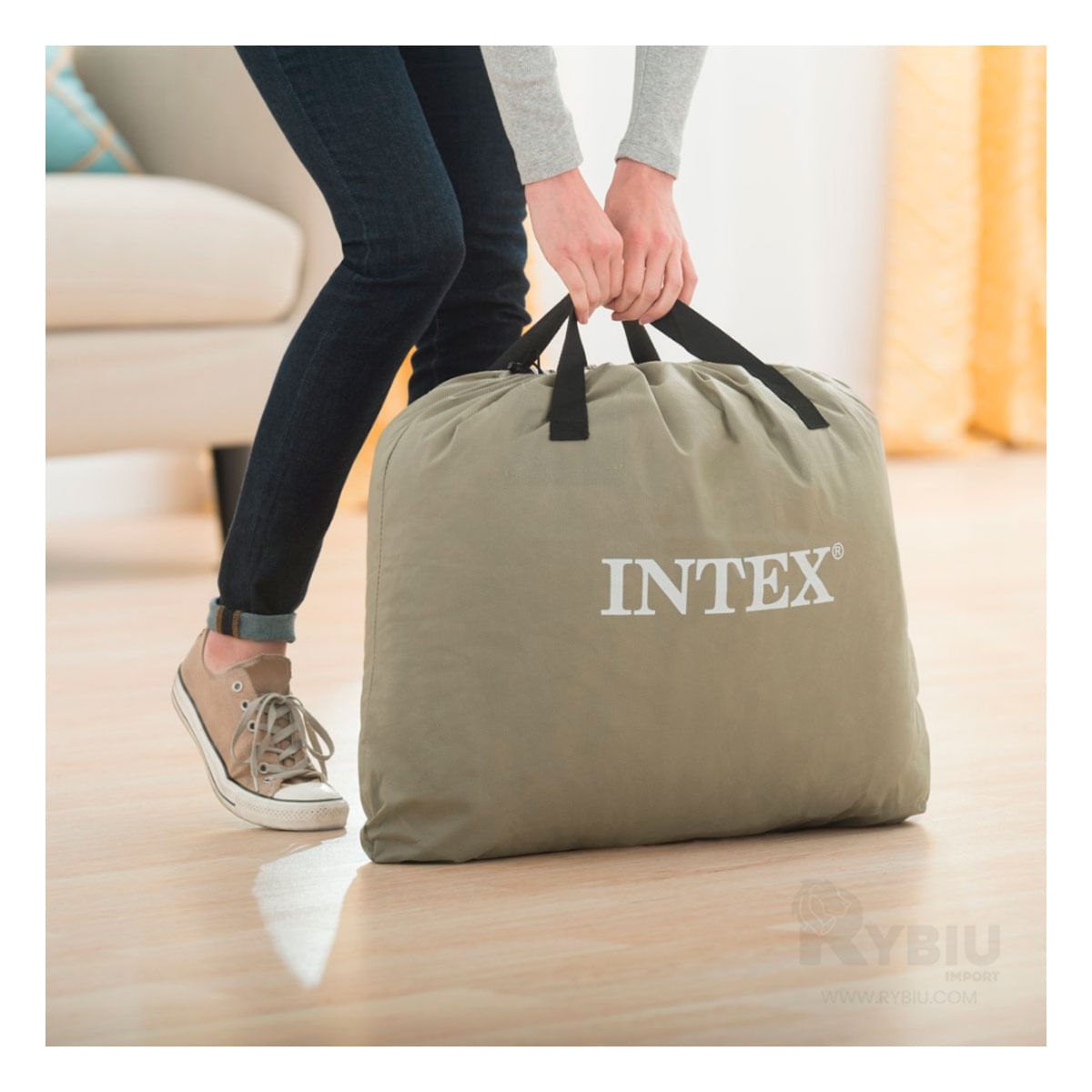 Colchon para Viajes en Color Gris Y+Stickers