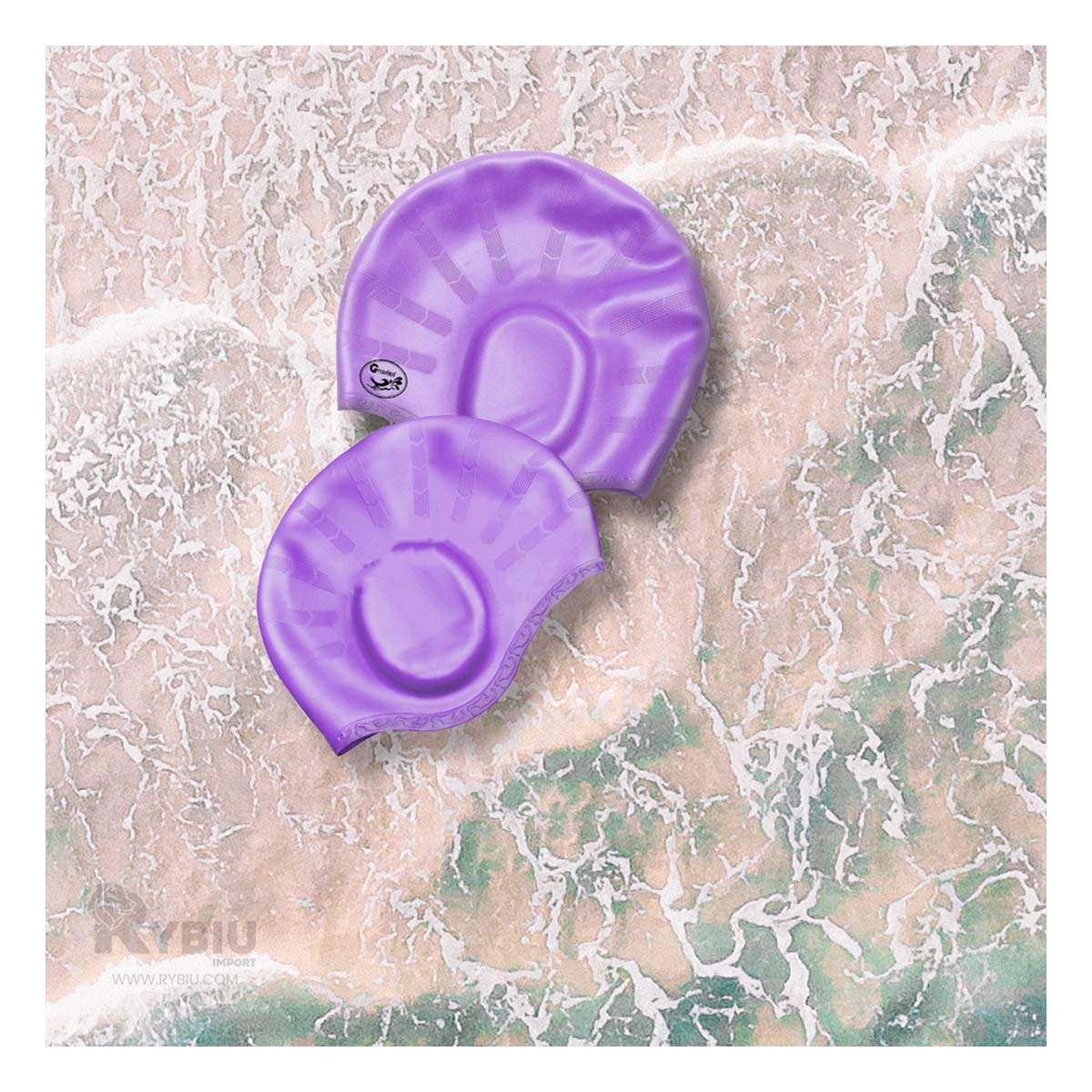 Gorro para Nadadores de Silicona Color Lila Y+Agendita