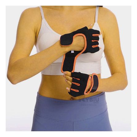 Guantes para Deporte en Color Naranja Y+Papel de Regalo Guantes para Deporte en Color Naranja Y+Papel de Regalo