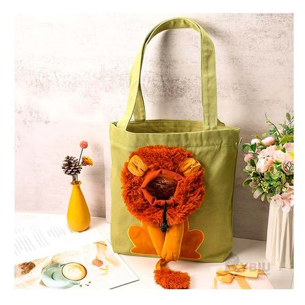 Cartera Algodon de Mascota de Verde Claro Y+Papel de Regalo