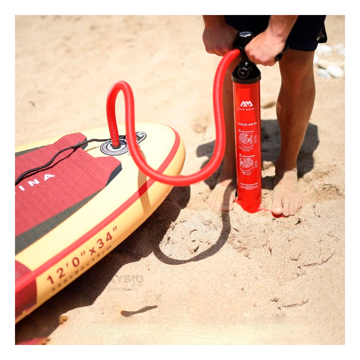 Bomba para Inflables en Color Rojo Y+Papel de Regalo