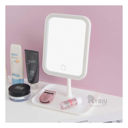 Espejo Minimalista Brillante de Blanco Y+Papel de Regalo