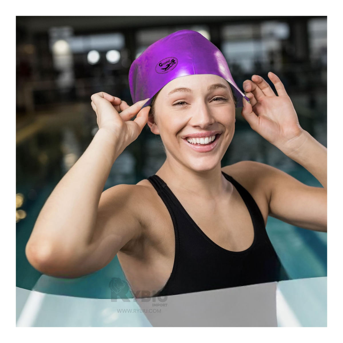 Gorro Resistente al Agua en Morado Y+Papel de Regalo