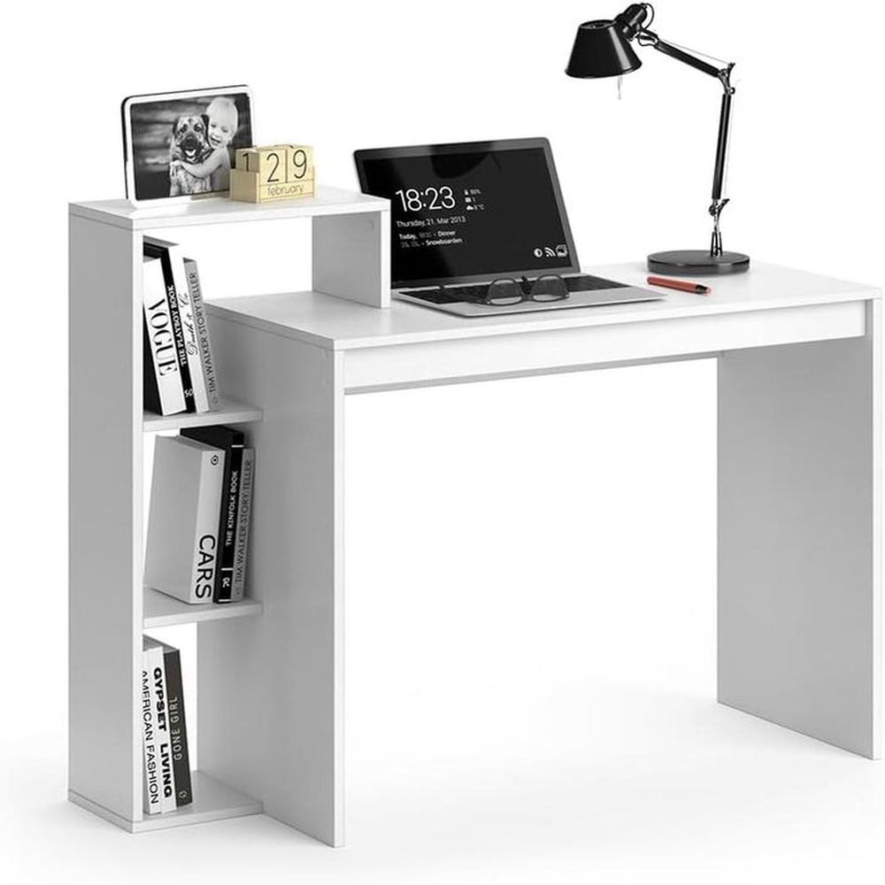 Escritorio Librero Moderno Blanco