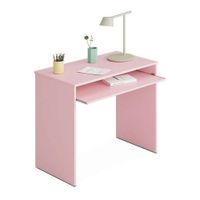 Escritorio para pc juvenil rosa  80cm