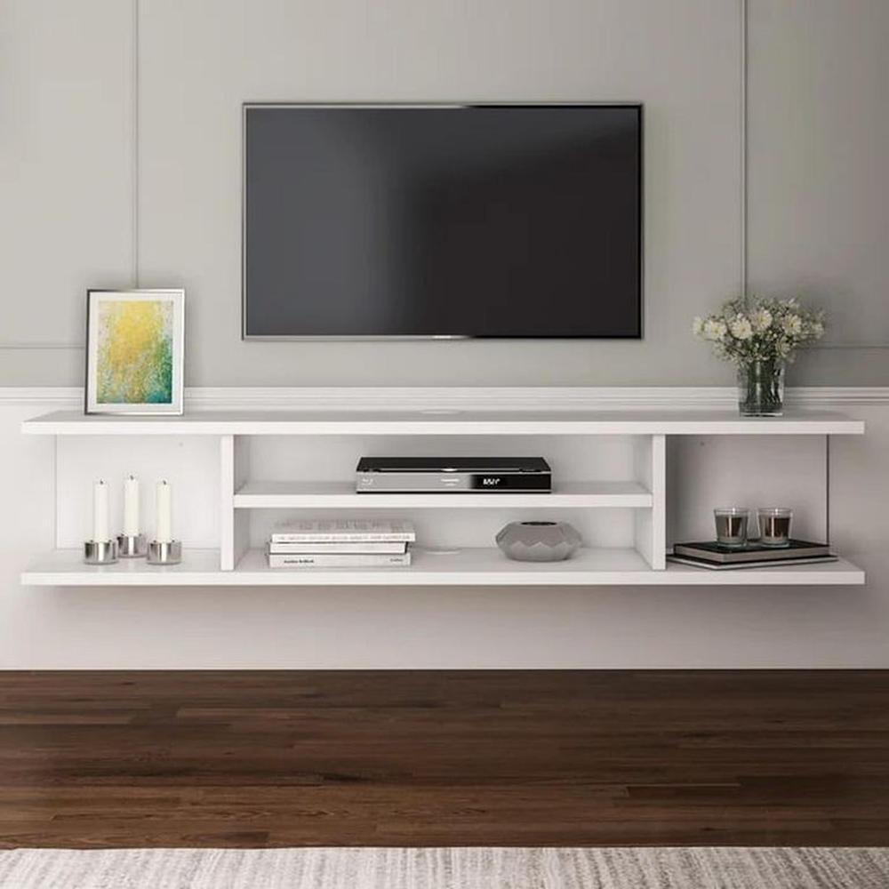 Mueble para TV Flotante Blanco 55 Pulgadas Mueble para TV Flotante Blanco 55 Pulgadas