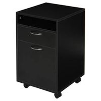 Mesa Auxiliar con Ruedas Negro
