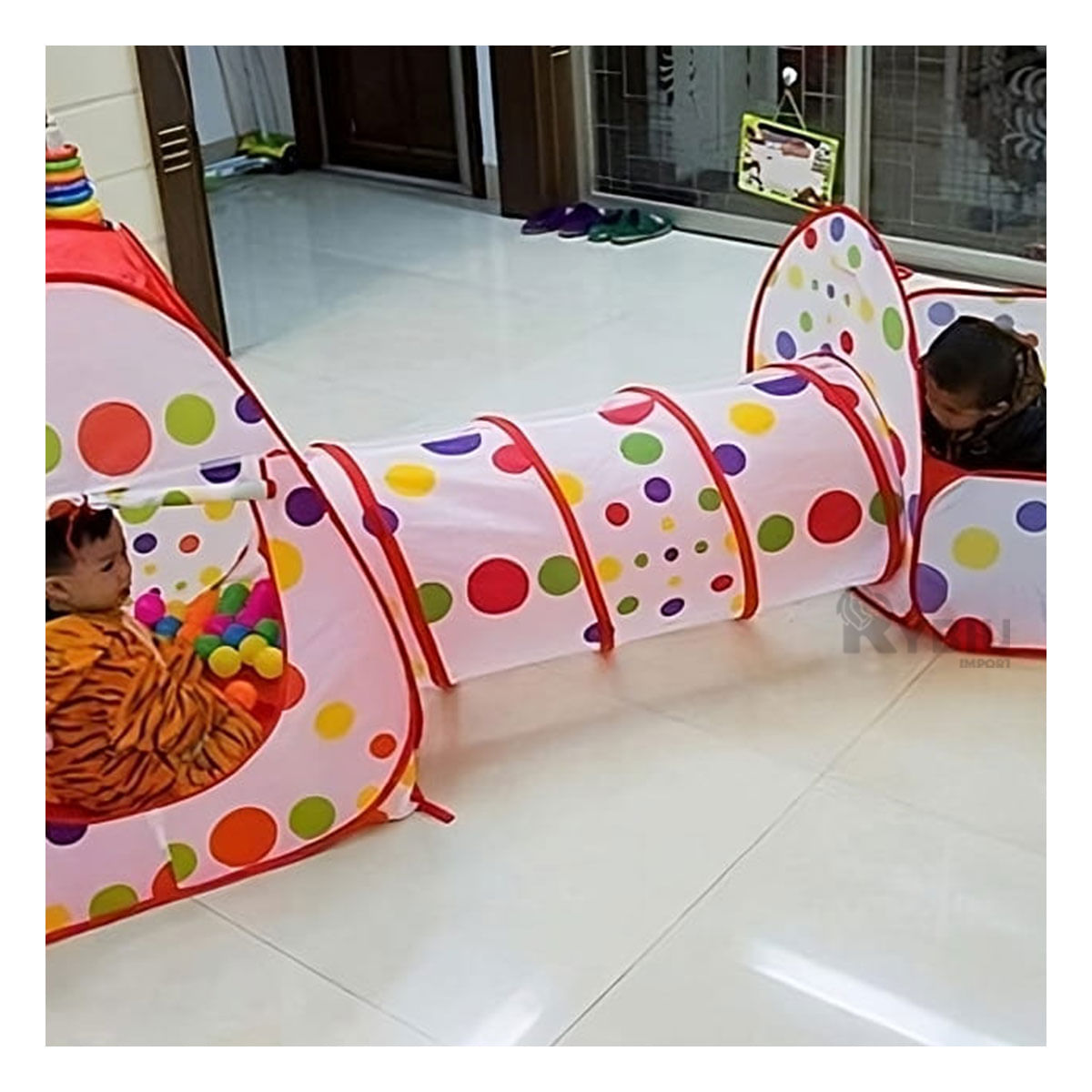 Carpa Juegos Amplia para Niños Economico Color Rojo