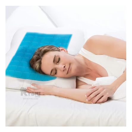 Almohada Comoda de Gel Color Celeste Y+Stickers Almohada Comoda de Gel Color Celeste Y+Stickers