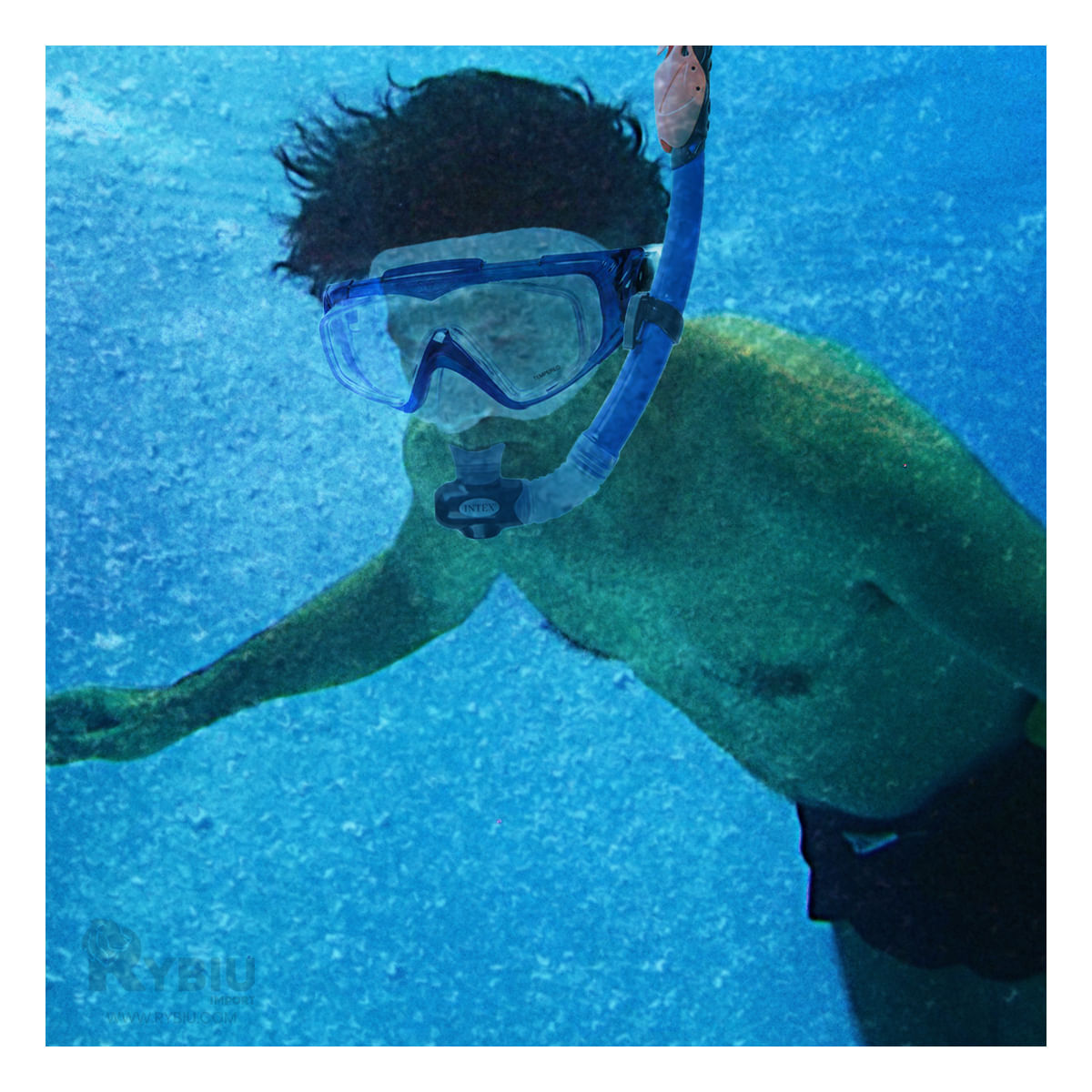 Set Profesional de Buceo Ideal para Aguas Abiertas en Azul