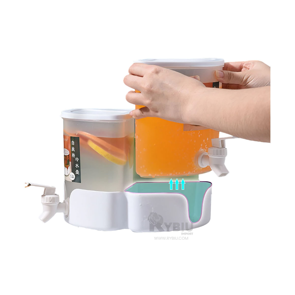 Recipiente Multiuso en Color Blanco Y+Post-it adhesivos