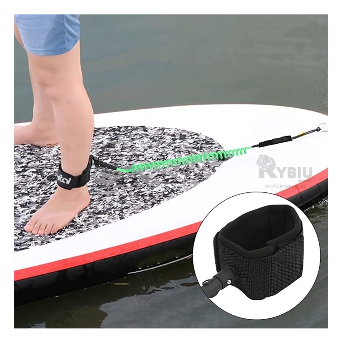 Correa para Tabla de Natacion mod Leash Gravital en Verde