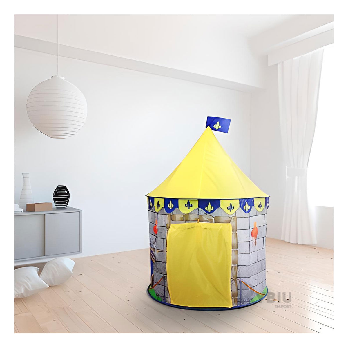 Carpa Estimulante de Niño de Color Amarillo Y+Stickers