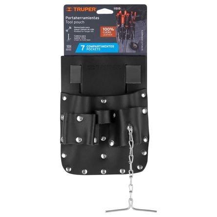 Porta Herramientas de Cuero 7 Compartimentos Truper 11515