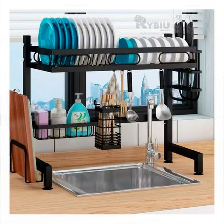 Escurridor Sofisticado para Platos 85 cm en Color Negro Escurridor Sofisticado para Platos 85 cm en Color Negro