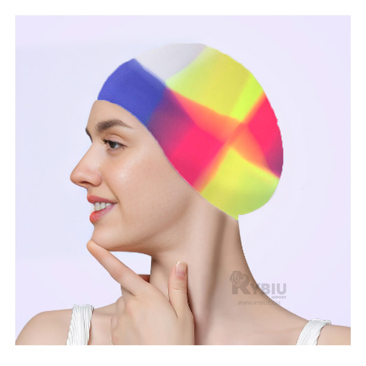 Gorro Moderno de Natacion Gravital en Multicolor