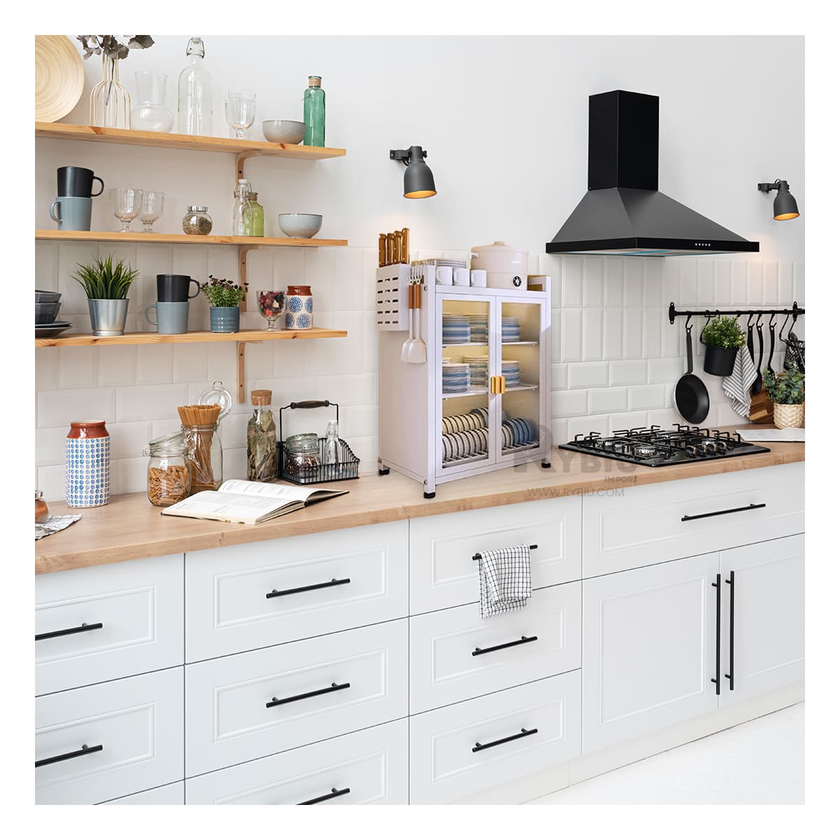 Escurridor Cerrado Seguro en Color Blanco Y+Papel de Regalo