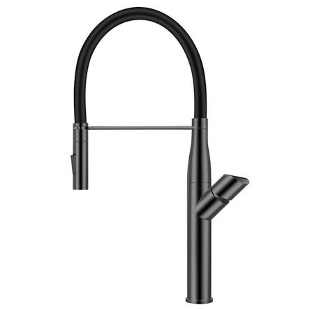 Grifería multifuncional Deluxe con Maguera Flexible Negra
