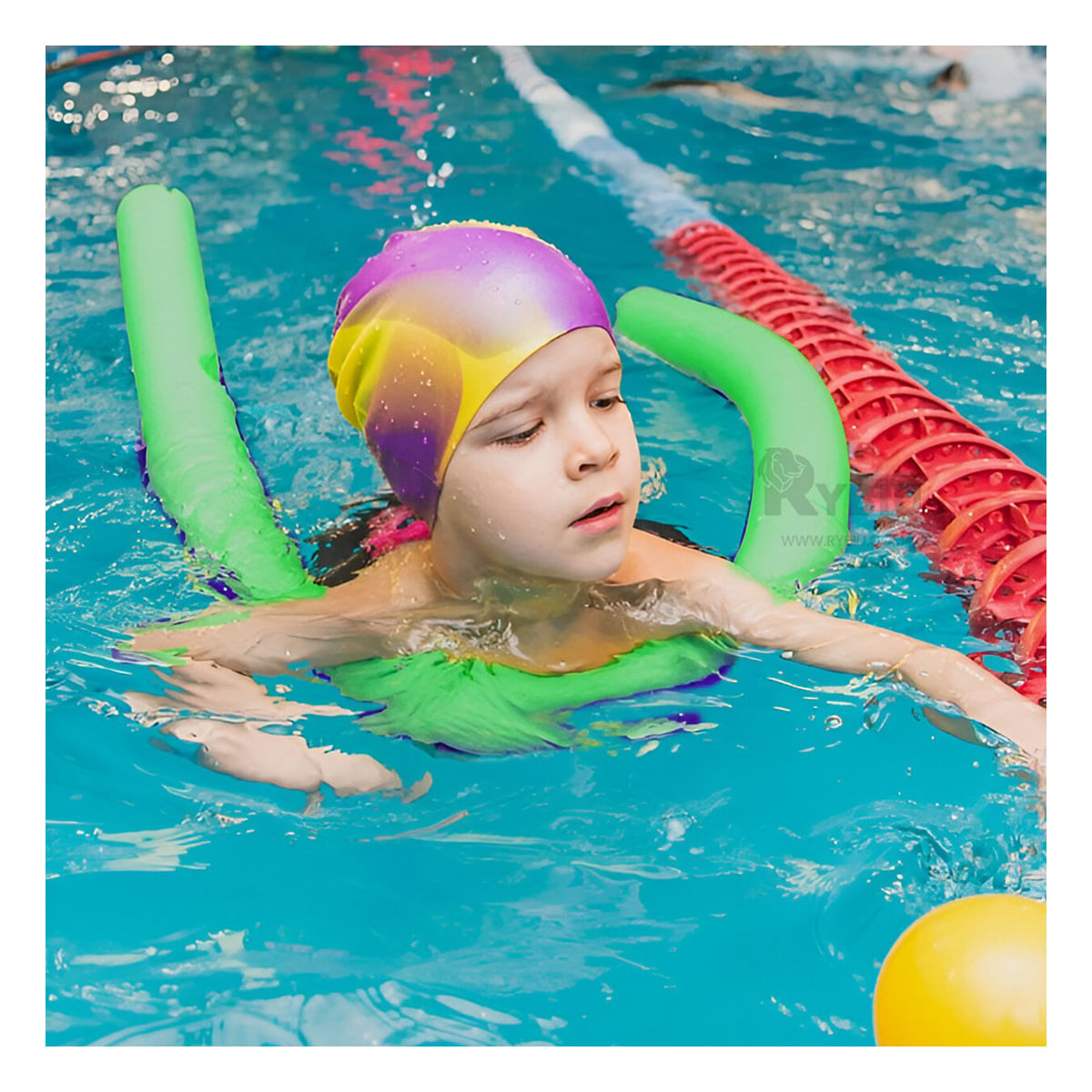 Tubo de Espuma Flotante para Nadar en Multicolor