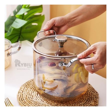 Olla Casero de Uso Color Dorado Y+Stickers Olla Casero de Uso Color Dorado Y+Stickers