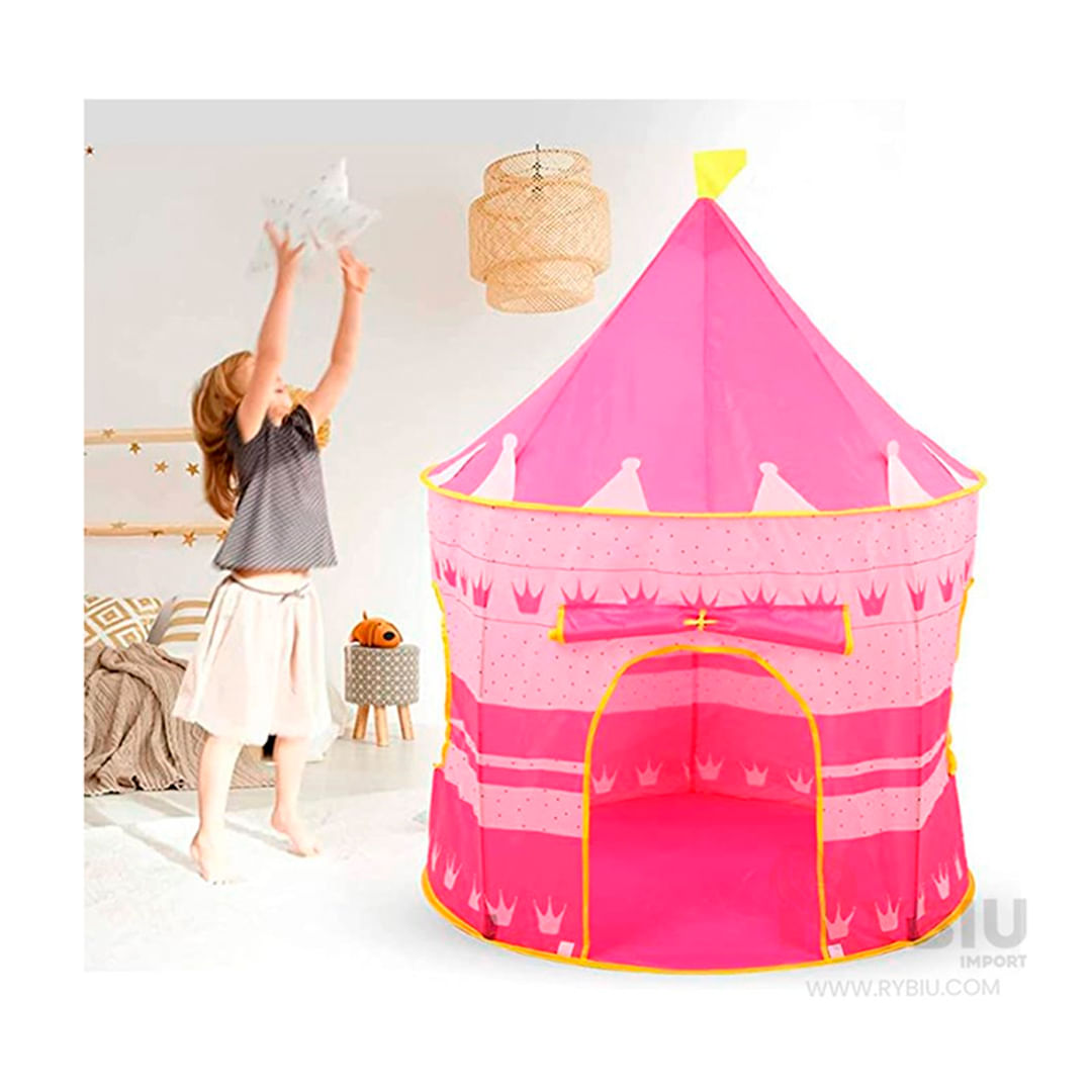 Carpa Movil para Niña de Camping de Color Rosado