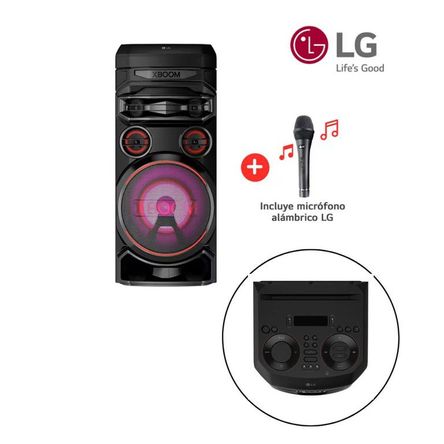 Torre de Sonido LG XBOOM RNC7 Bluetooth Karaoke más Micrófono - Negro Torre de Sonido LG XBOOM RNC7 Bluetooth Karaoke más Micrófono - Negro