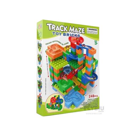 Pista para Ensamblar Bloques de Color Verde Y+Stickers Pista para Ensamblar Bloques de Color Verde Y+Stickers