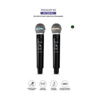 Micrófono Maxtron Vocalist RX MX7238RX Wireless Pack x2