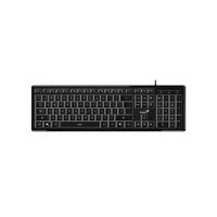 Teclado Genius Slimstar 820 Retroiluminado Con Cable AI Copilot Sp Negro