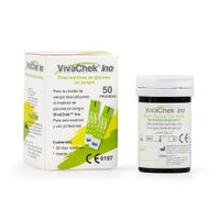 Tira Reactiva De Glucosa Vivachek Ino X CAJA 50 UND