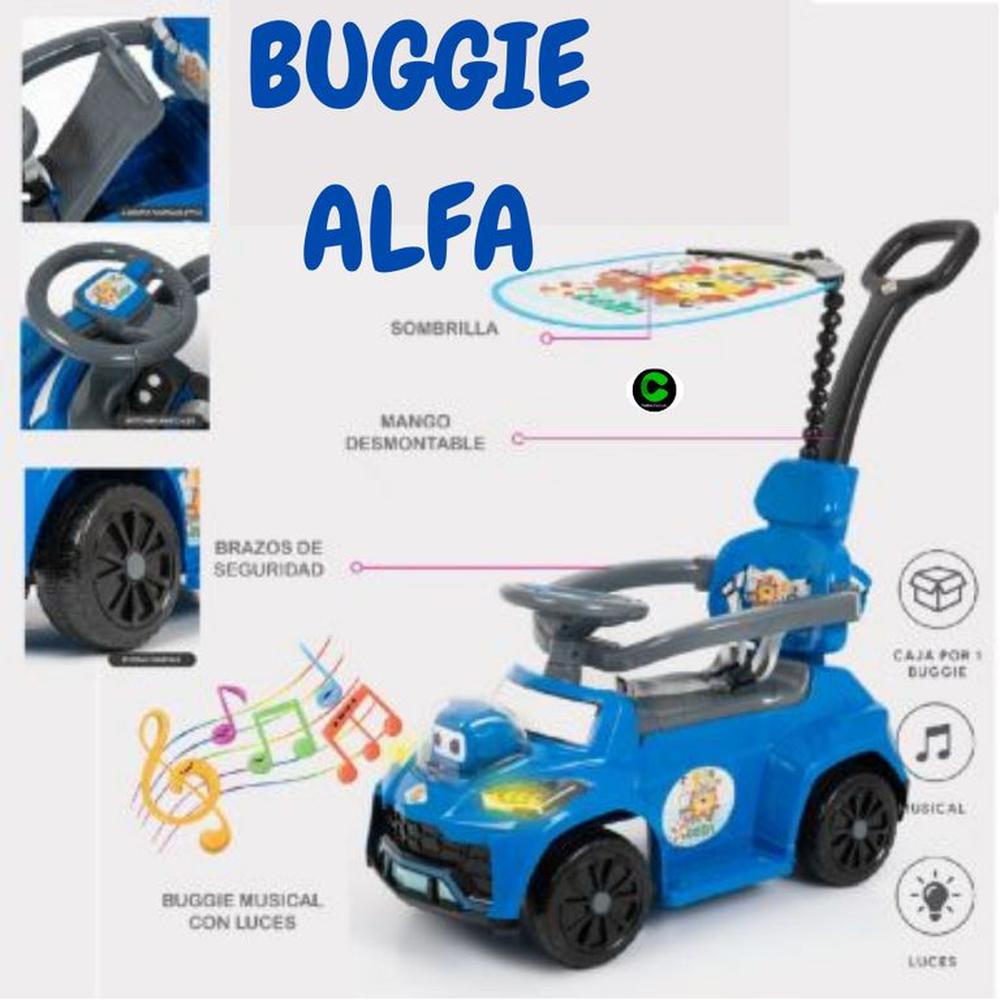 Buggie Correpasillo Musical Robot Mediano BH-832  AZUL