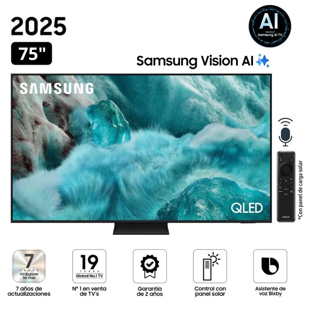 Televisor Samsung QLED 75"" Visión AI Smart TV QN75Q7F5AGXPE