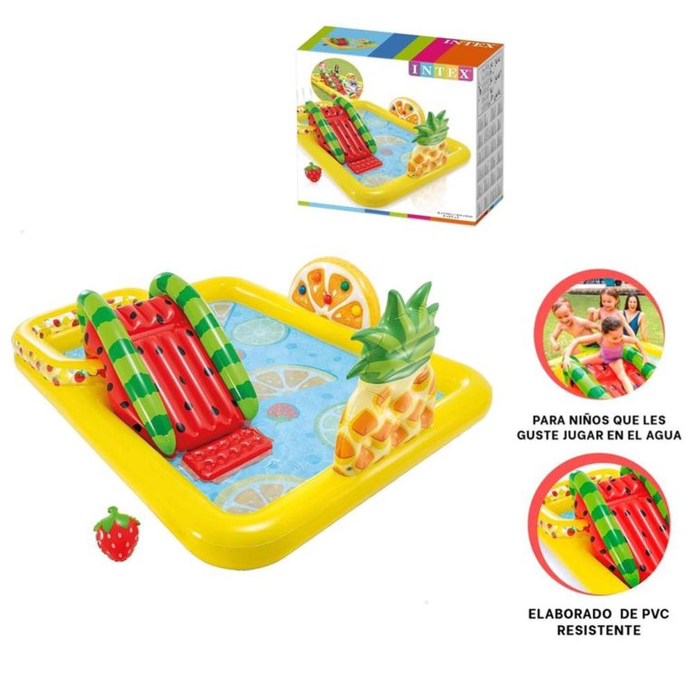 Centro de Juegos Inflable Frutas Tobogan 244x191x91