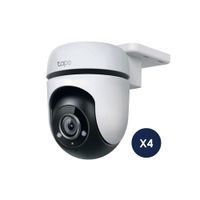 Kit de 4 Cámaras de seguridad Wifi Tapo C510W 2K 3MP exterior IP65 Pan/Tilt